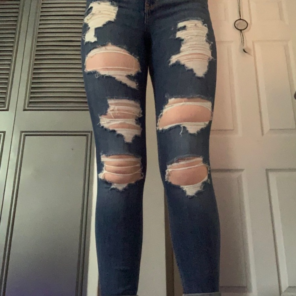 Hollister high rise ribbed jeggings